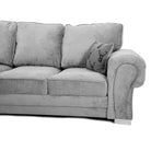 Verona Full Back 6 Seater Left or Right Large Corner Sofa Grey - Furniture Network