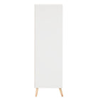 Nordic 3 Door 3 Drawer Wardrobe in Beige - Furniture Network