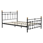 Atlas Black Metal Bed - Single, Queen, Double - Furniture Network