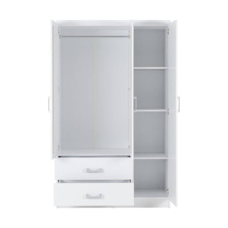 Charles 3 Door Mirrored Wardrobe - Furniture Network