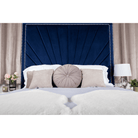 Catania Bed - Velvet Fabric Ottoman Bed with Tall Headboard - Furniture Network