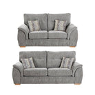 Bespoke Ashley Sofa 3+2 Sofa Set, Footstool, Armchair - Grey, Beige - Furniture Network