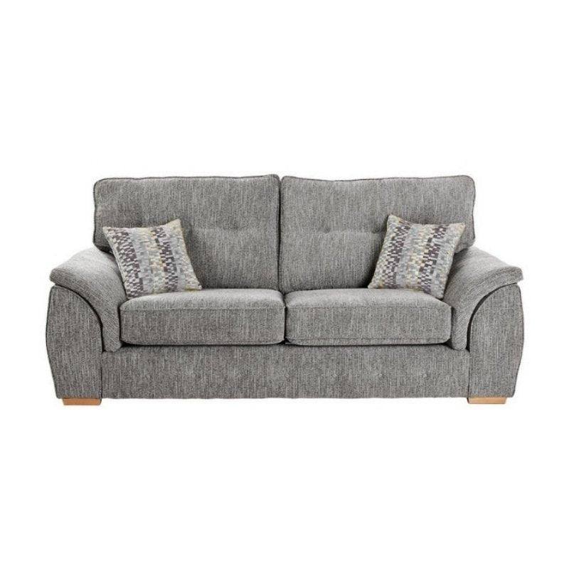 Bespoke Ashley Sofa 3+2 Sofa Set, Footstool, Armchair - Grey, Beige - Furniture Network