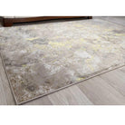 Aurora Galaxy Metallic Gold Rug - Abstract & Geometric - Furniture Network