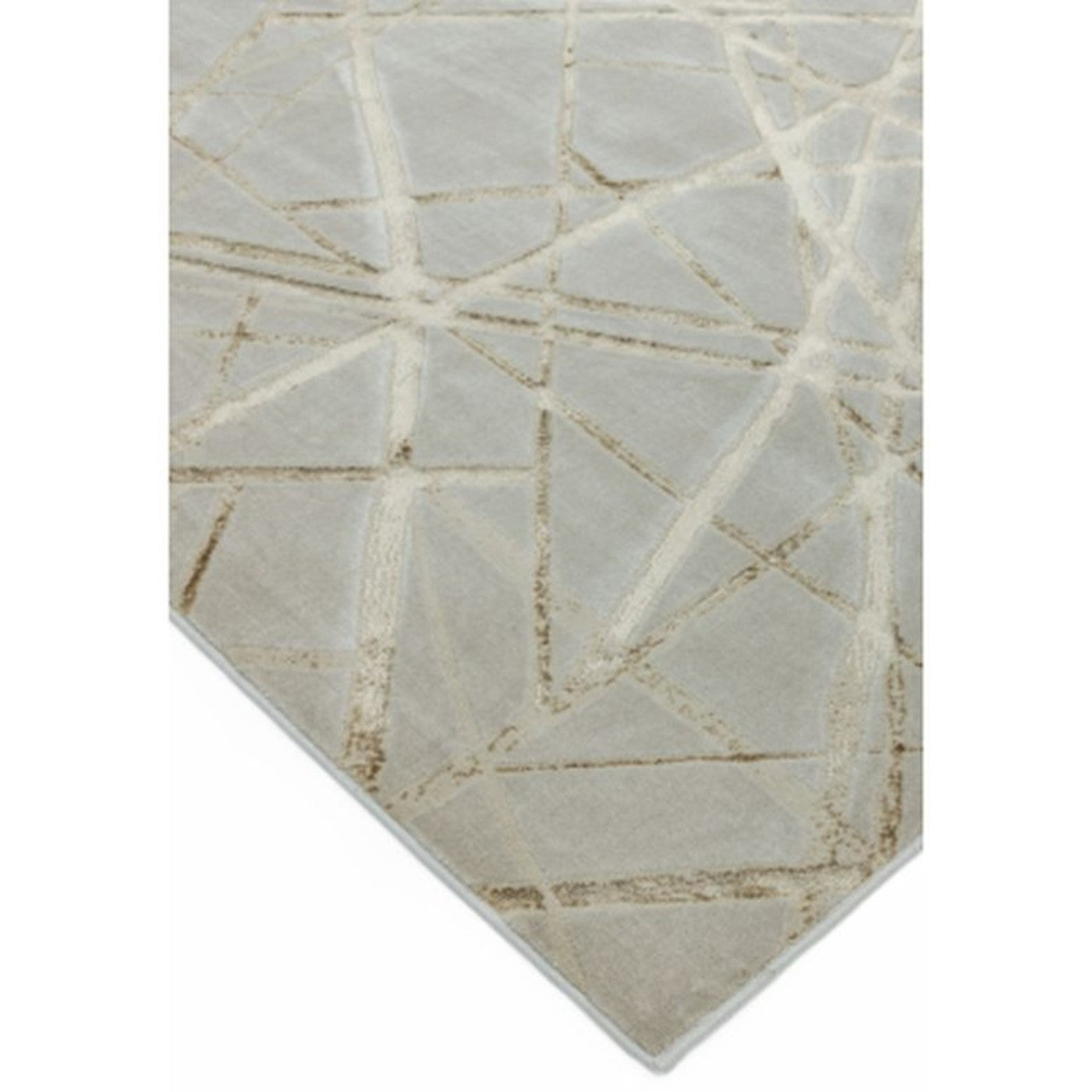 Aurora Mica Cream & Gold Rug - Abstract & Geometric - Furniture Network