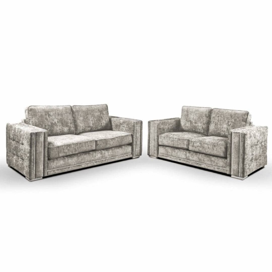 Bentley Full Back 3+2 Sofa Set (Mink) - Furniture Network