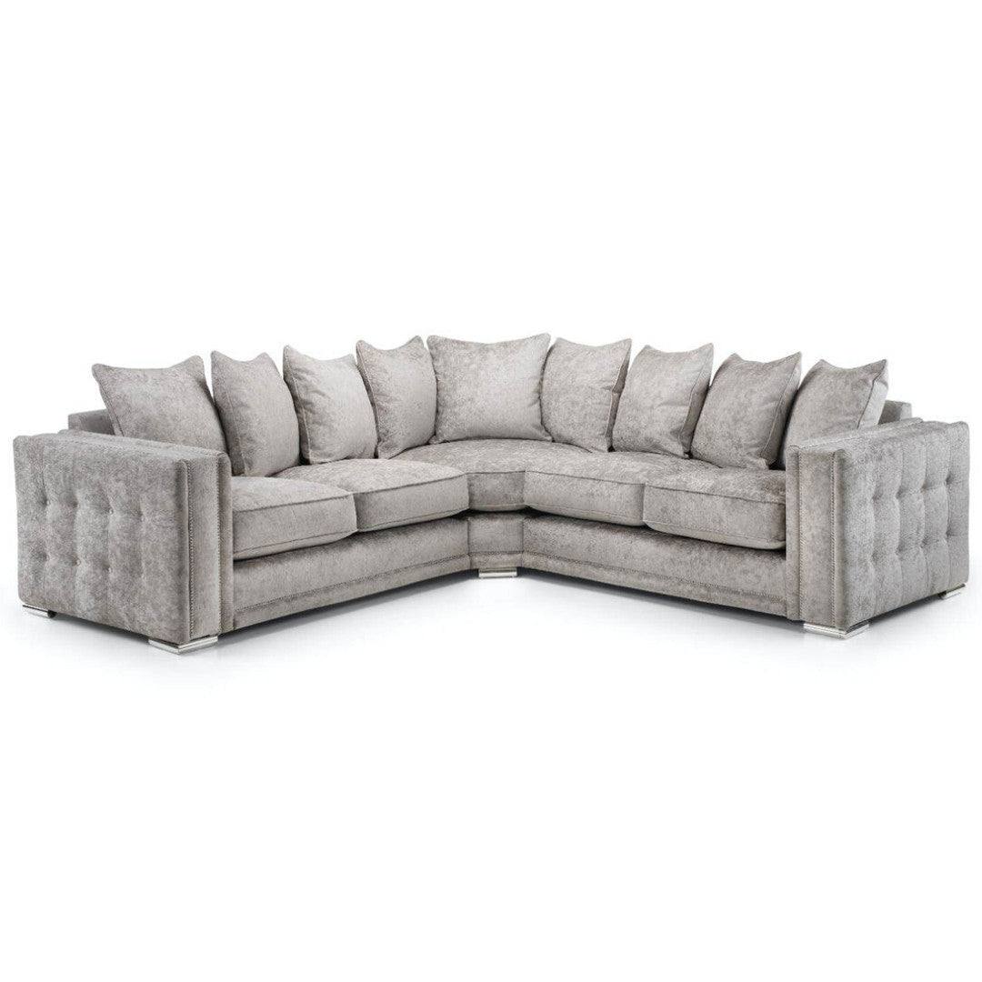 Bentley Scatter Back Corner Sofa in Beige - Furniture Network