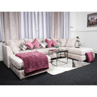 Bishop U-Shape Corner Sofa Scatter Back Beige - Furniture Network