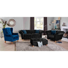 Bespoke Winchester Chesterfield 3+2 Sofa Set - Blue, Grey, Silver, Black, Green, Mustard - Furniture Network