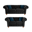 Bespoke Winchester Chesterfield 3+2 Sofa Set - Blue, Grey, Silver, Black, Green, Mustard - Furniture Network