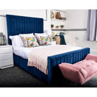 Calypso Bed - Velvet Fabric Ottoman Storage Bed - Furniture Network