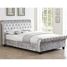 Casablanca Crushed Velvet Bed (Grey, Black, Teal, Blue+) - Furniture Network