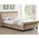 Casablanca Crushed Velvet Bed (Grey, Black, Teal, Blue+) - Furniture Network