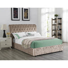 Casablanca Ottoman Storage Crushed Velvet Bed - Furniture Network