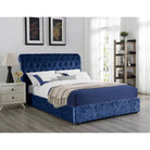 Casablanca Ottoman Storage Crushed Velvet Bed - Furniture Network