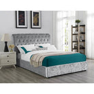 Casablanca Ottoman Storage Crushed Velvet Bed - Furniture Network