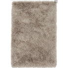 Cascade Plain Shinny Shaggy Rug - Grey, Silver, Cream, Mink, White, Blue - Furniture Network