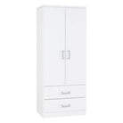 Charles Wardrobe 2 Door Wardrobe - Furniture Network