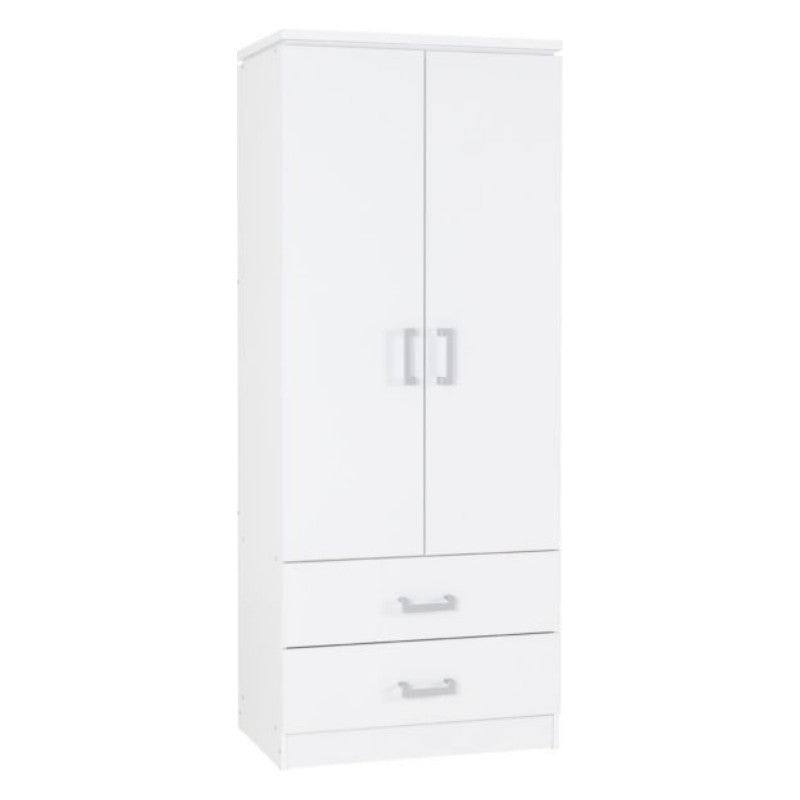 Charles Wardrobe 2 Door Wardrobe - Furniture Network