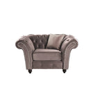 Grey  Wichester Chesterfield 1 seater sofa armchair snuggle chair