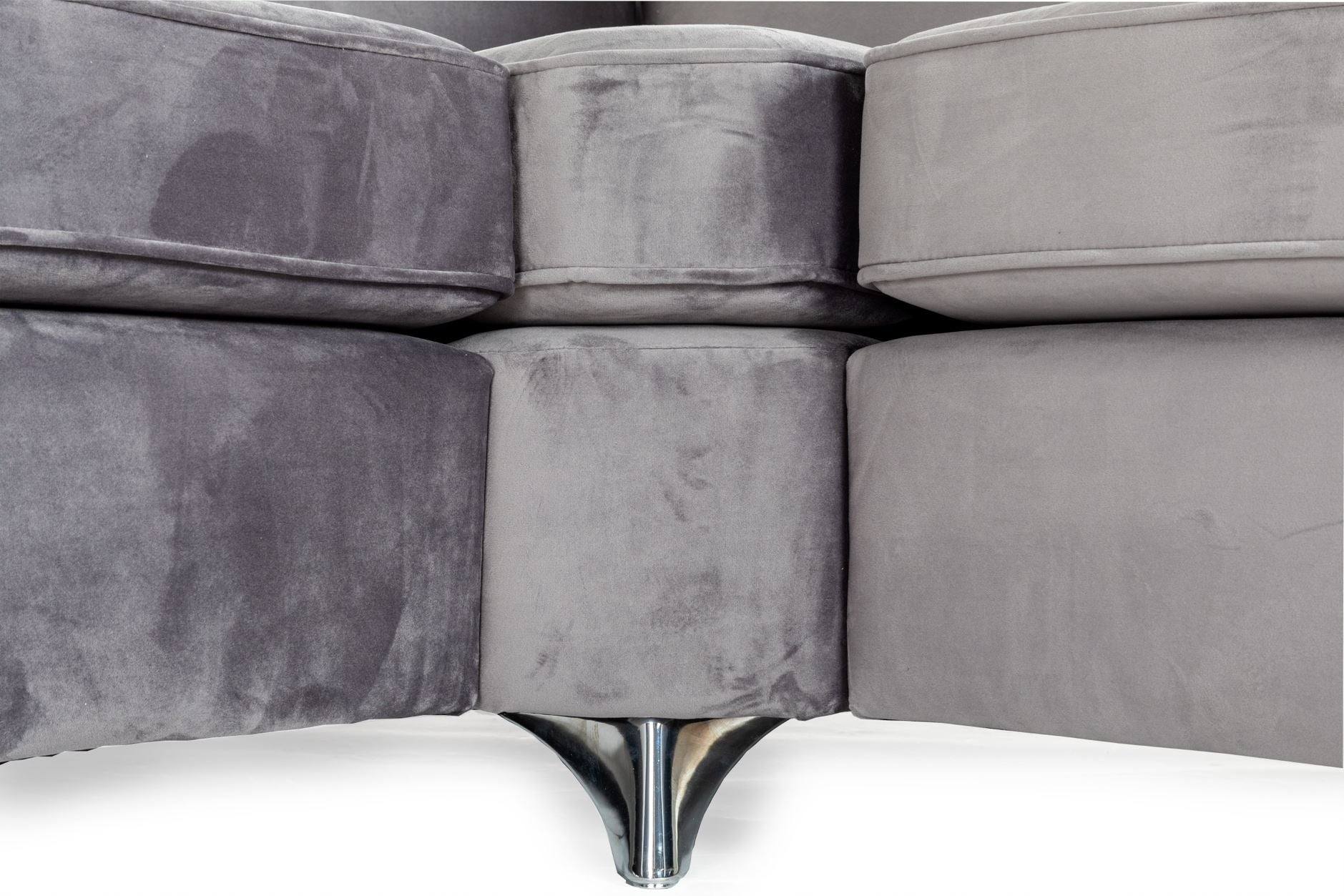 Paris Corner Sofa (Grey, Blue) - Furniture Network