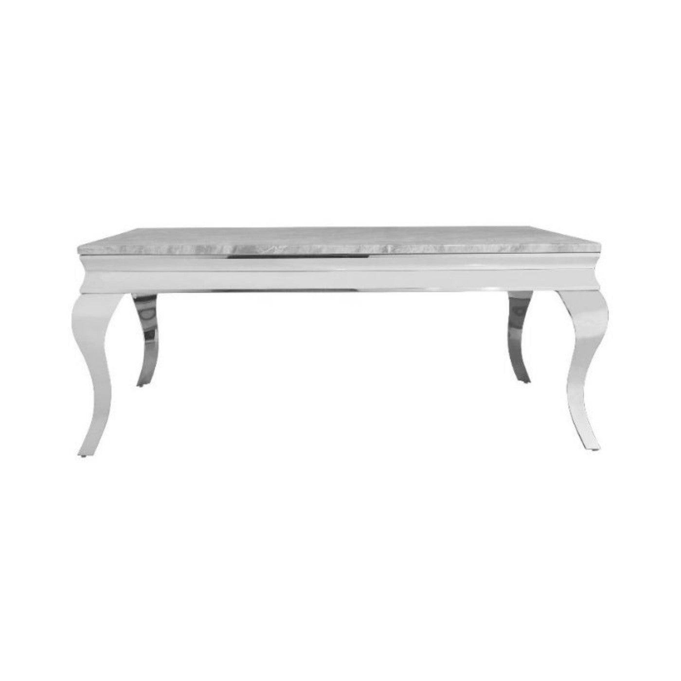 Louis Marble or Glass Coffee Table in White, Black or Grey - Furniture Network