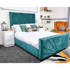 Palermo Bed - Velvet Ottoman Bed Frame - Double, King - Furniture Network