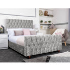 Rubia Bed - Crushed Velvet Fabric Ottoman Bed Frame - Furniture Network