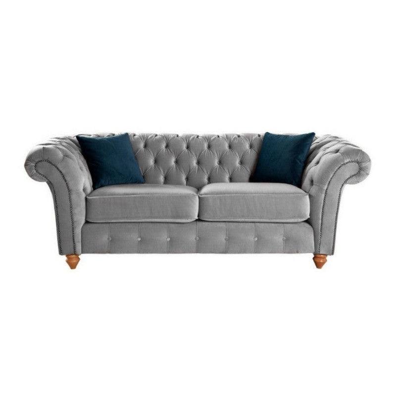 Bespoke Winchester Chesterfield 3+2 Sofa Set - Blue, Grey, Silver, Black, Green, Mustard - Furniture Network