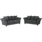 Sky 3+2 Fabric Sofa Set in Grey or Beige - Furniture Network