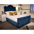 Kashmir Bed - Velvet Fabric Ottoman Bed Frame - Furniture Network