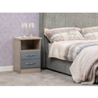 Nevada 2 Drawer Bedside - Furniture Network