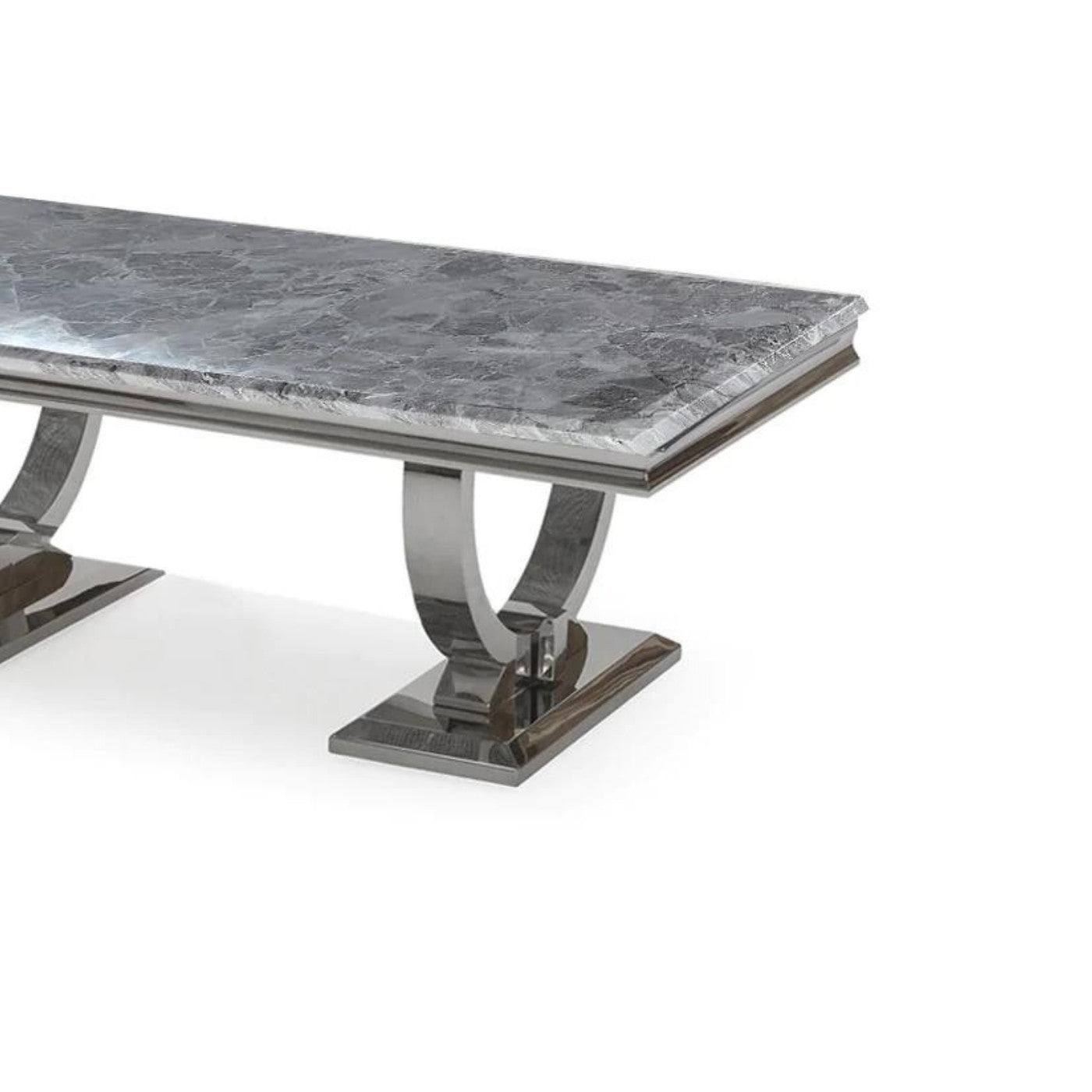 Arriana Marble or Glass Coffee Table in White, Black or Grey - Furniture Network