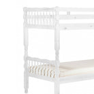 Milano Pine Bunk Bed - White or Pine Wood - Furniture Network