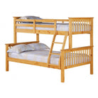 Porto Bunk Bed for Children - Double & Triple Sleeper in White or Pine - Furniture Network