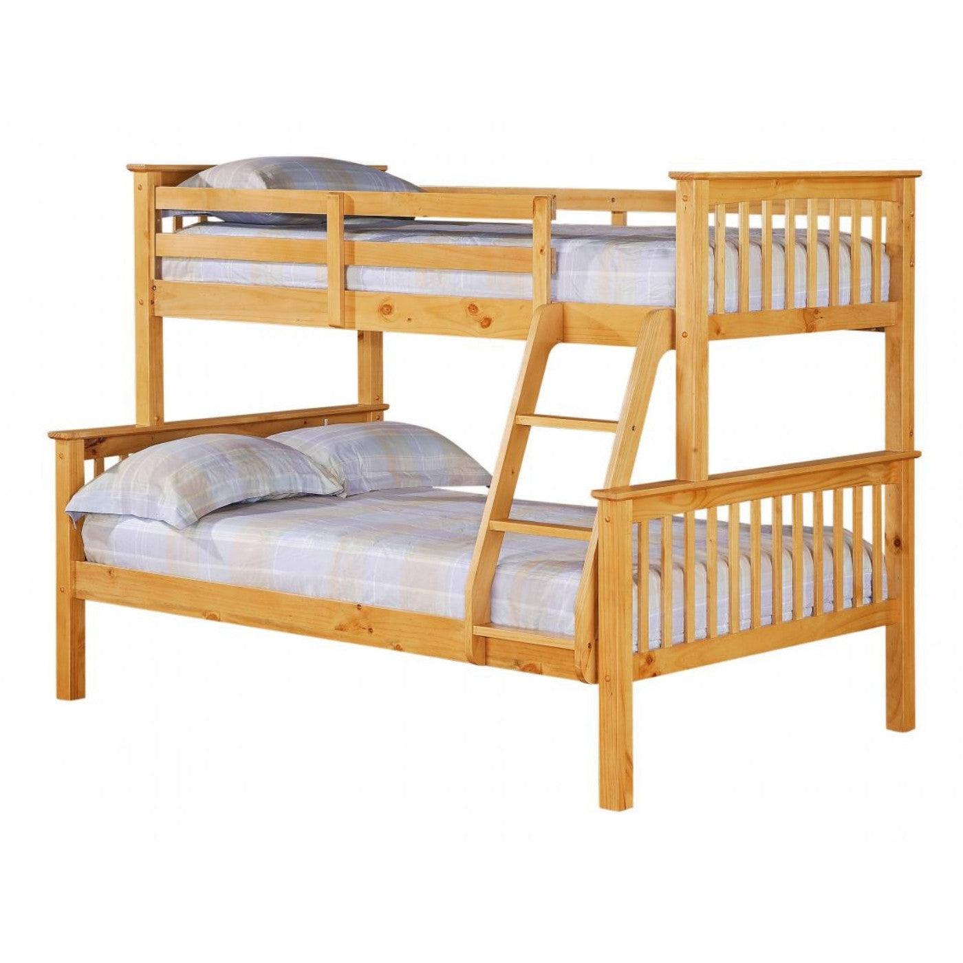 Porto Bunk Bed for Children - Double & Triple Sleeper in White or Pine - Furniture Network