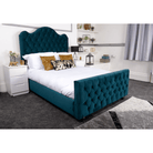 Kashmir Bed - Velvet Fabric Ottoman Bed Frame - Furniture Network