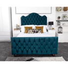 Kashmir Bed - Velvet Fabric Ottoman Bed Frame - Furniture Network