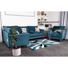 Bennett Sofa Set (Corner Sofa & Armchair) Teal - Furniture Network