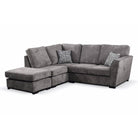 Nebraska Full Back Long Chair Corner Sofa (Grey) - Furniture Network