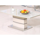 Knightsbridge Coffee Table - High Gloss with Tempered Glass - Furniture Network