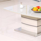 Knightsbridge Coffee Table - High Gloss with Tempered Glass - Furniture Network