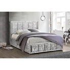 Hannover Crushed Velvet Ottoman Storage Bed Frame - Queen, Double, King - Furniture Network