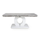 Neptune Marble Effect Top High Gloss Grey/White Coffee Table - Furniture Network