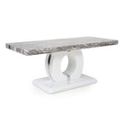 Neptune Marble Effect Top High Gloss Grey/White Coffee Table - Furniture Network