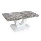 Neptune Marble Effect Top High Gloss Grey/White Coffee Table - Furniture Network