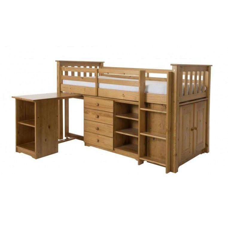 Porto Midi Sleeper with Desk, Chest & Bookcase - Furniture Network