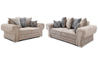 Verona 3+2 Sofa Set, 3 Seater, 2 Seater, Scatter Back (Grey, Mink) - Furniture Network